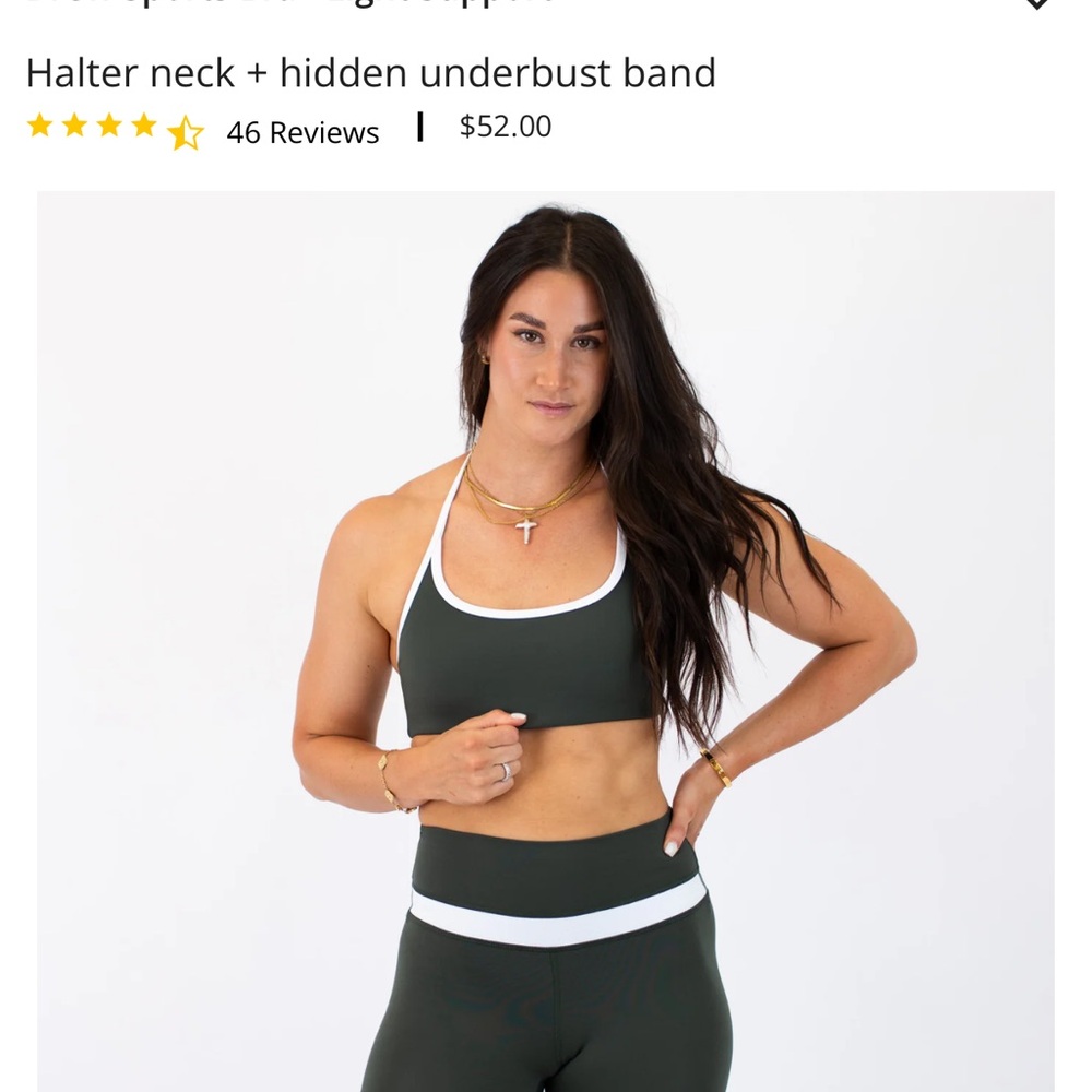 Fleo Athletic Shorts and Top Set - Green and White NWOT SOLD out